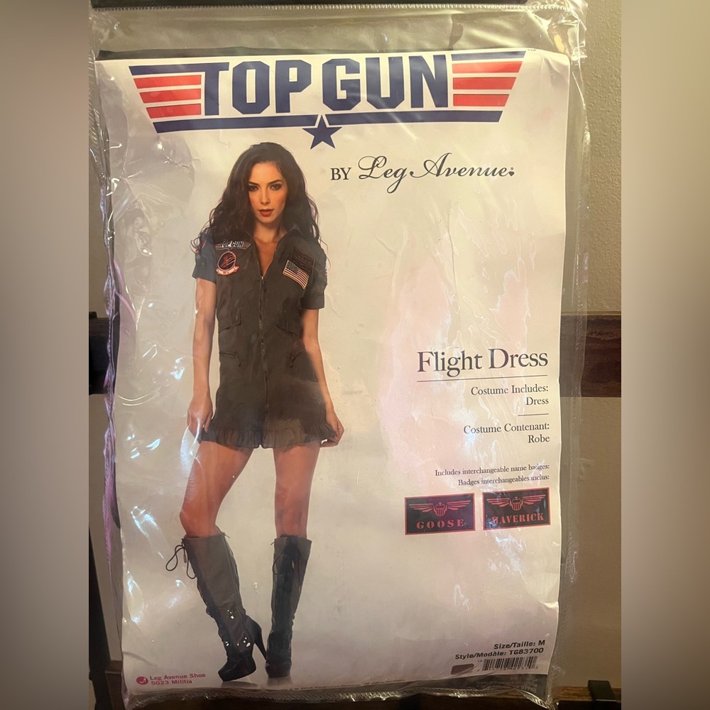 Leg Avenue Top Gun-Inspired Flight Dress Costume